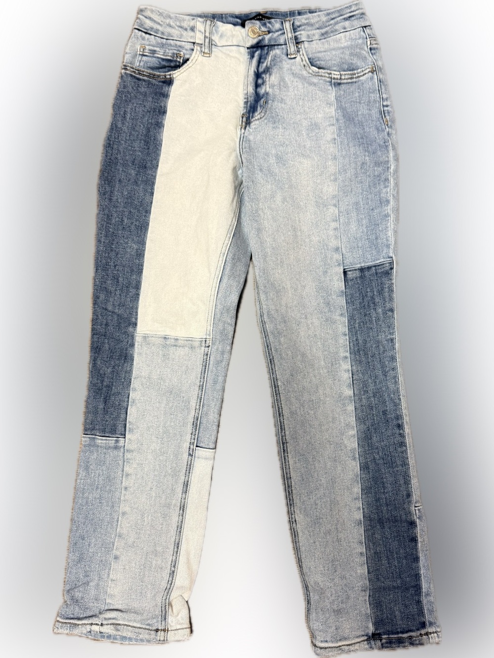 Flying Monkey Colorblock Patchwork Denim Jeans | Sz 26